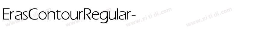 Eras Contour Regular字体转换